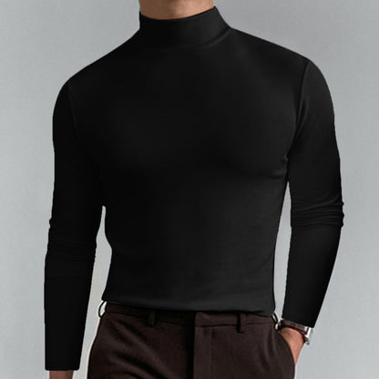 🔥Hot Sale $19.99🔥Mens High Neck Slim Fit Long Sleeve T-shirt（50% OFF）