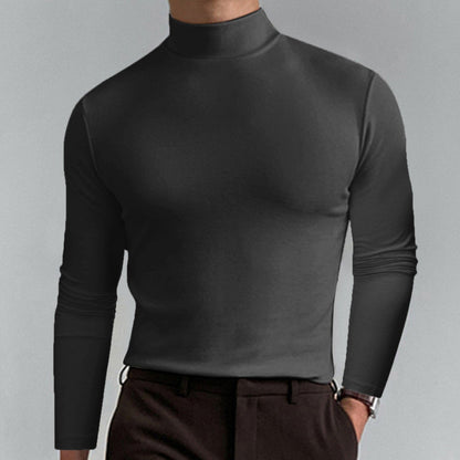 🔥Hot Sale $19.99🔥Mens High Neck Slim Fit Long Sleeve T-shirt（50% OFF）