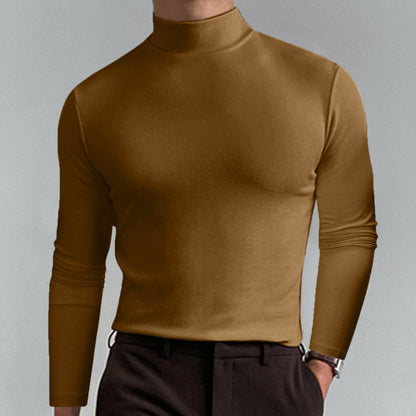 🔥Hot Sale $19.99🔥Mens High Neck Slim Fit Long Sleeve T-shirt（50% OFF）