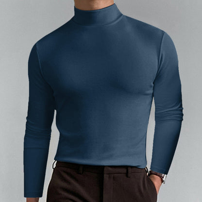 🔥Hot Sale $19.99🔥Mens High Neck Slim Fit Long Sleeve T-shirt（50% OFF）