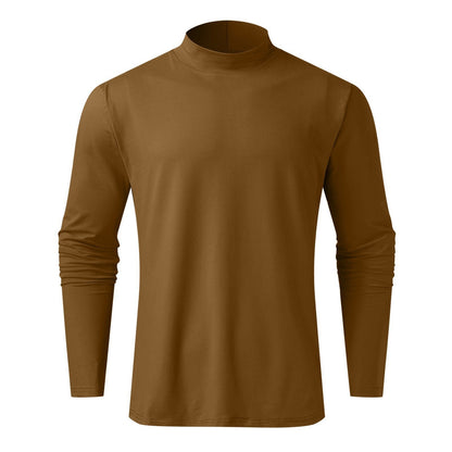 🔥Hot Sale $19.99🔥Mens High Neck Slim Fit Long Sleeve T-shirt（50% OFF）