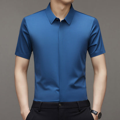 Men's Short Sleeve Stretch Casual Shirts