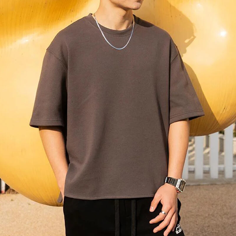 T-shirt à manches courtes en coton masculin