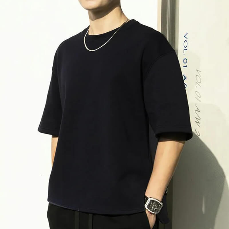 T-shirt à manches courtes en coton masculin