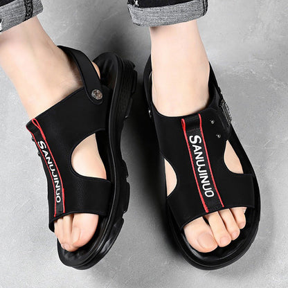 Men's Leather Non-slip Sandals