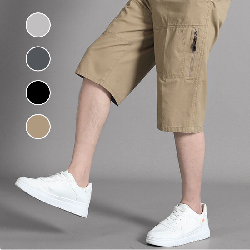 Pantalon capri à ajustement détendu pour hommes