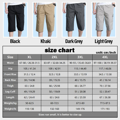 Pantalon capri à ajustement détendu pour hommes