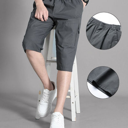 Pantalon capri à ajustement détendu pour hommes