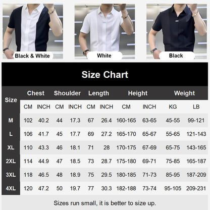 Chemise patchwork décontractée des affaires d'été pour hommes