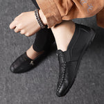 Men's Fashion Soft Printed Leather Shoes