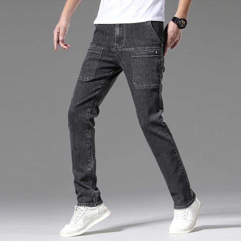 Multi-Pocket Stretch Men's Jeans – aiyoumoi