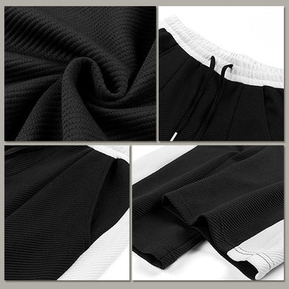 Men's Outfit Casual 2 Piece Contrast Sports Jogging Tracksuits Set（50% OFF）