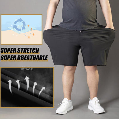 Men's Plus Size Ice Silk Stretch Shorts（50% OFF）