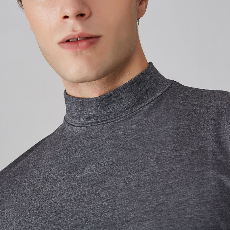 Men's High Neck Slim Fit T-shirt（50% OFF）