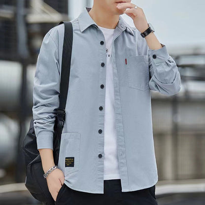 Men's Casual Pure Cotton Long Sleeve Shirt（50% OFF）