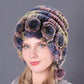 Pousbo® Women's Warm Rex Rabbit Fur Cap