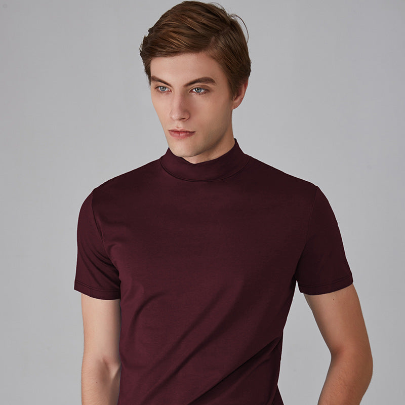 Men's High Neck Slim Fit T-shirt（50% OFF）