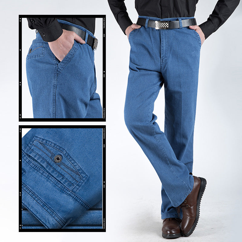 Men’s High Waist Straight Fit Jeans（50% OFF） – aiyoumoi
