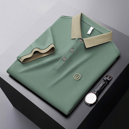 Men's Casual Embroidery Lapel Short Sleeves（50% OFF）