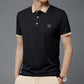 Men's Casual Embroidery Lapel Short Sleeves（50% OFF）