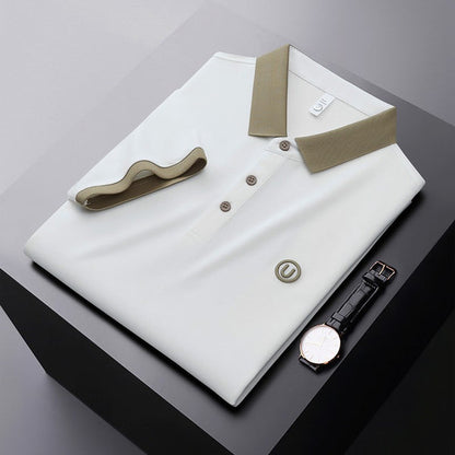 Men's Casual Embroidery Lapel Short Sleeves（50% OFF）