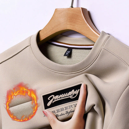 [Best Gift For Him] Men's Winter Faux Fleece Lined Thickened Warm Sweatshirt