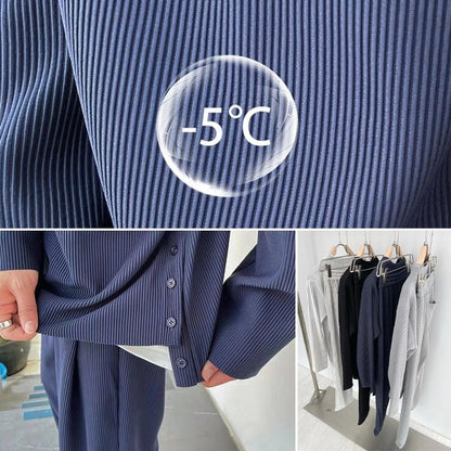 Ensemble 2 pièces à manches longues à la mode lâche pour hommes （50% de réduction）