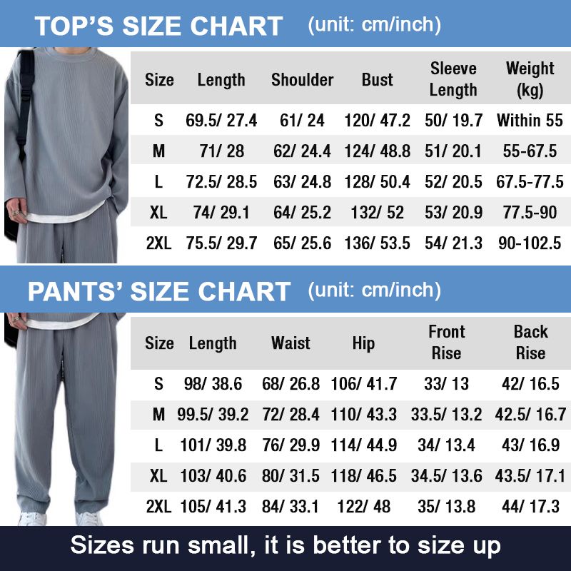 Men’s Loose Fashionable Long Sleeve 2-piece Set（50% OFF） – aiyoumoi
