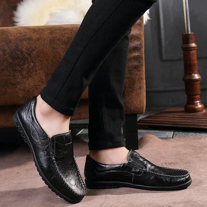 Men's Genuine Leather Loafers Shoes（50% OFF）