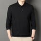 Men's Solid Long Sleeve T-Shirt with Lapel（50% OFF）