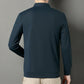 Men's Solid Long Sleeve T-Shirt with Lapel（50% OFF）
