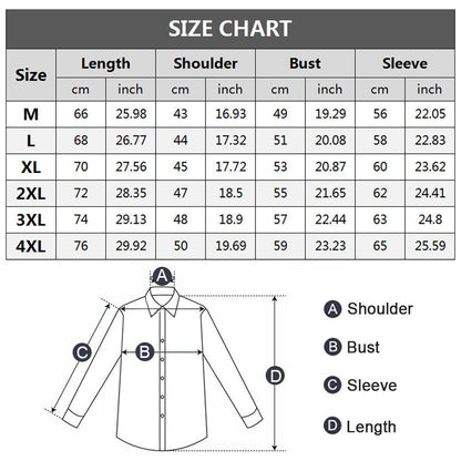 Men's Long Sleeve Wrinkle Free Casual Shirt（50% OFF）