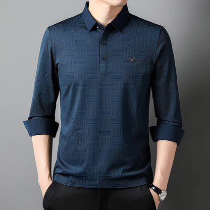 Men's Long Sleeve Wrinkle Free Casual Shirt（50% OFF）