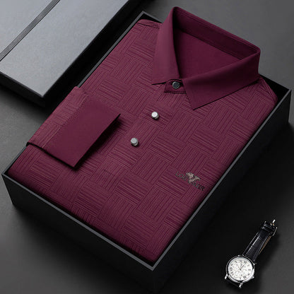 Men's Long Sleeve Wrinkle Free Casual Shirt（50% OFF）
