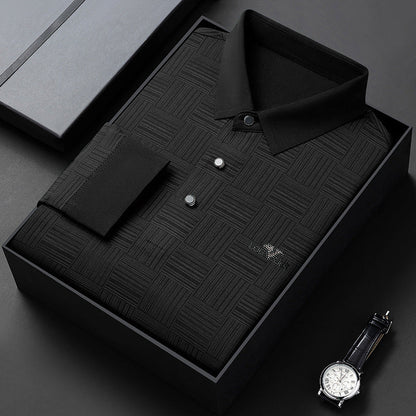 Men's Long Sleeve Wrinkle Free Casual Shirt（50% OFF）