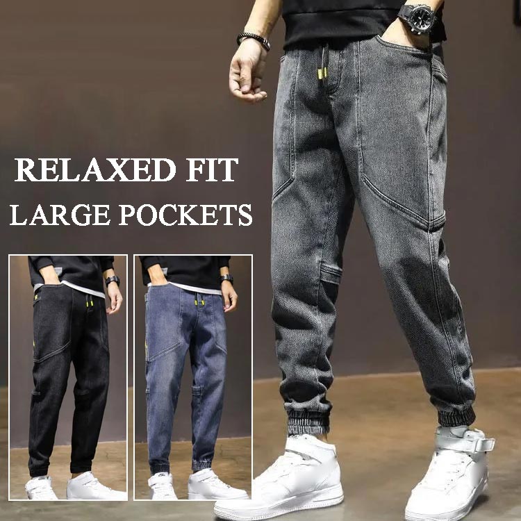 Jeans de randonnée décontractés pour hommes avec de grandes poches （50% de réduction）