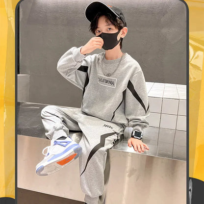 [Best Gift For Him] Boys' Sports Sweatshirt Two-Piece Set（50% OFF）