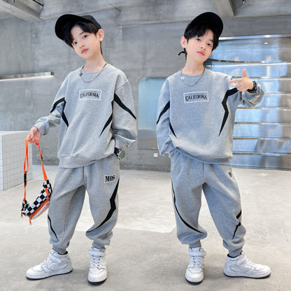 [Best Gift For Him] Boys' Sports Sweatshirt Two-Piece Set（50% OFF）