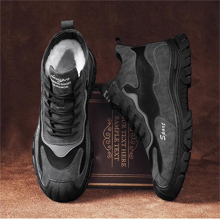 [Winter Gift] Men's Winter Thickened Plush Warm Snow Boots（50% OFF）