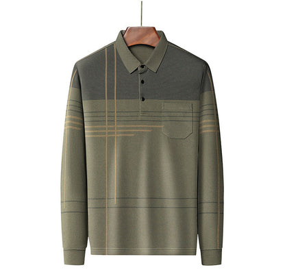 Perfect Gift🎁Men's Long Sleeve Striped Lapel Shirt（50% OFF）