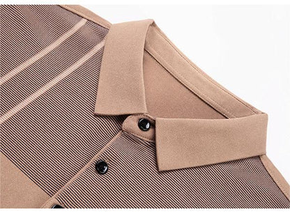 Perfect Gift🎁Men's Long Sleeve Striped Lapel Shirt（50% OFF）