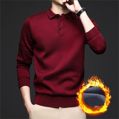 Gift Choice -Men's Winter Lapel Padded Thickened Sweater（50% OFF）