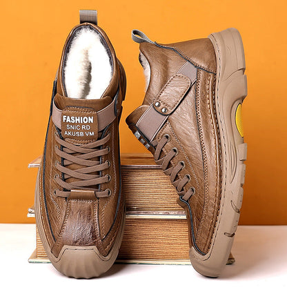 Chaussures décontractées chaudes et non glissantes pour hommes épaissis （50% de réduction）