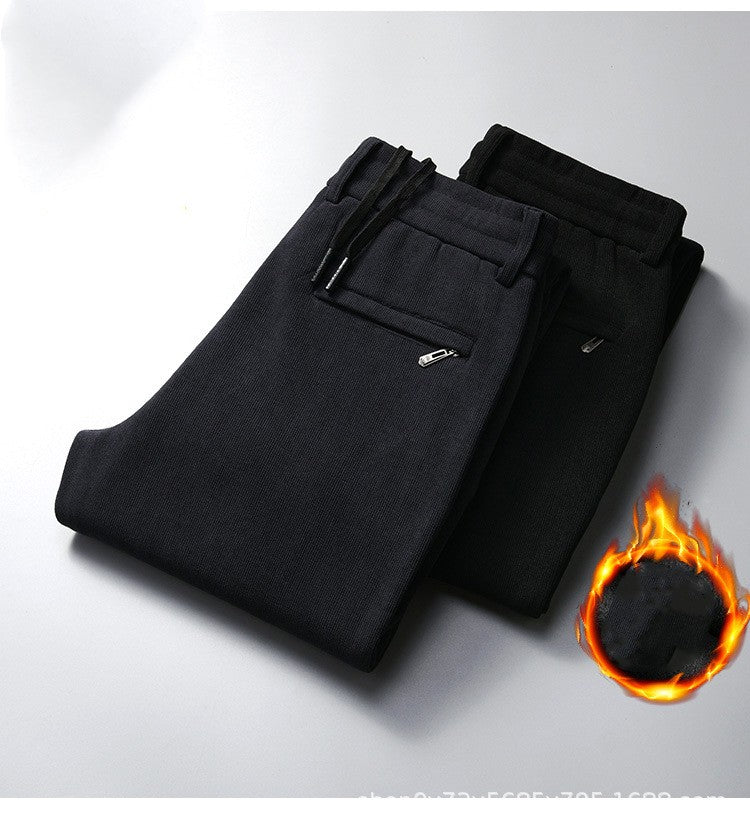 Pantalon consécutif décontracté en velours côtelé （50% de réduction）