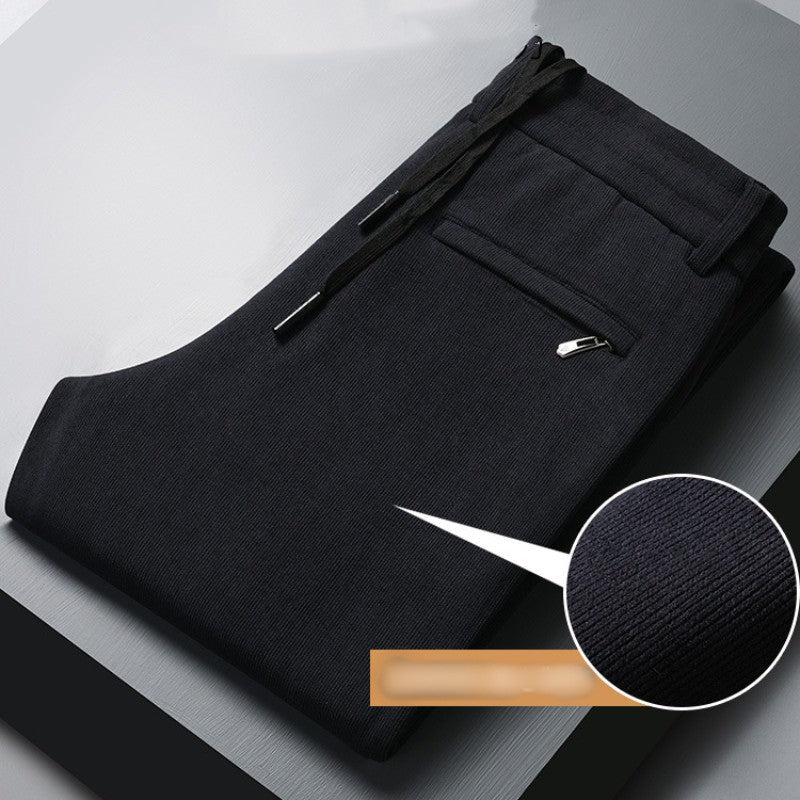 Pantalon consécutif décontracté en velours côtelé （50% de réduction）