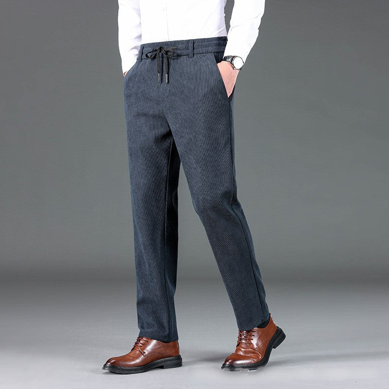 Pantalon consécutif décontracté en velours côtelé （50% de réduction）