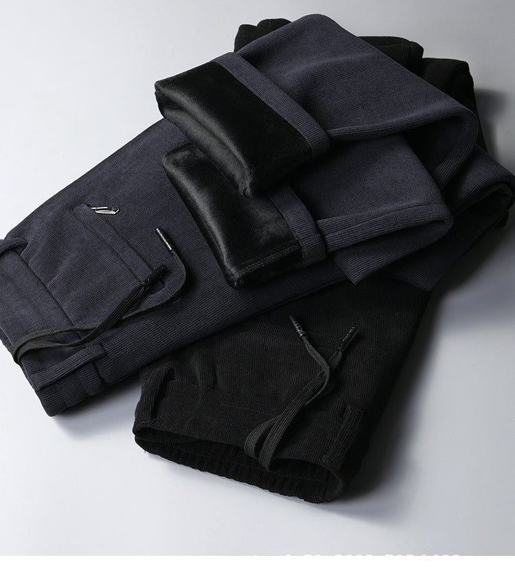 Pantalon consécutif décontracté en velours côtelé （50% de réduction）