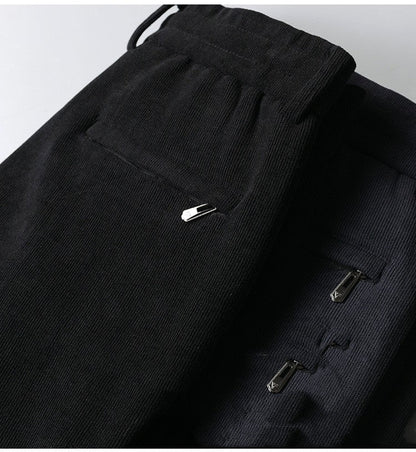 Pantalon consécutif décontracté en velours côtelé （50% de réduction）