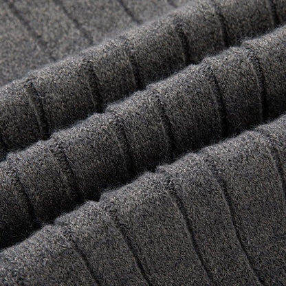 Men's Ribbed Half Zipper Closure Knit Shirt（50% OFF）