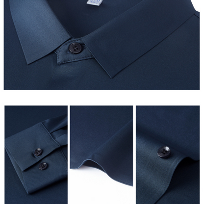 Chemise résistante aux rides à manches longues pour hommes （50% de réduction）